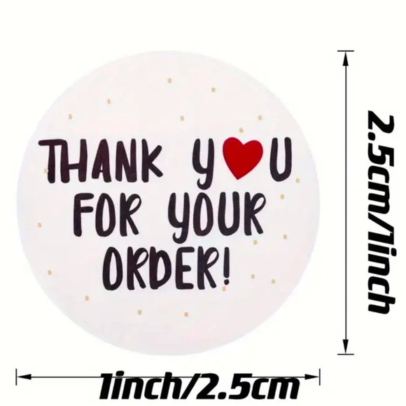 Stickers Other - ❄️ 500 Roll of Thank You for Your Order Stickers
